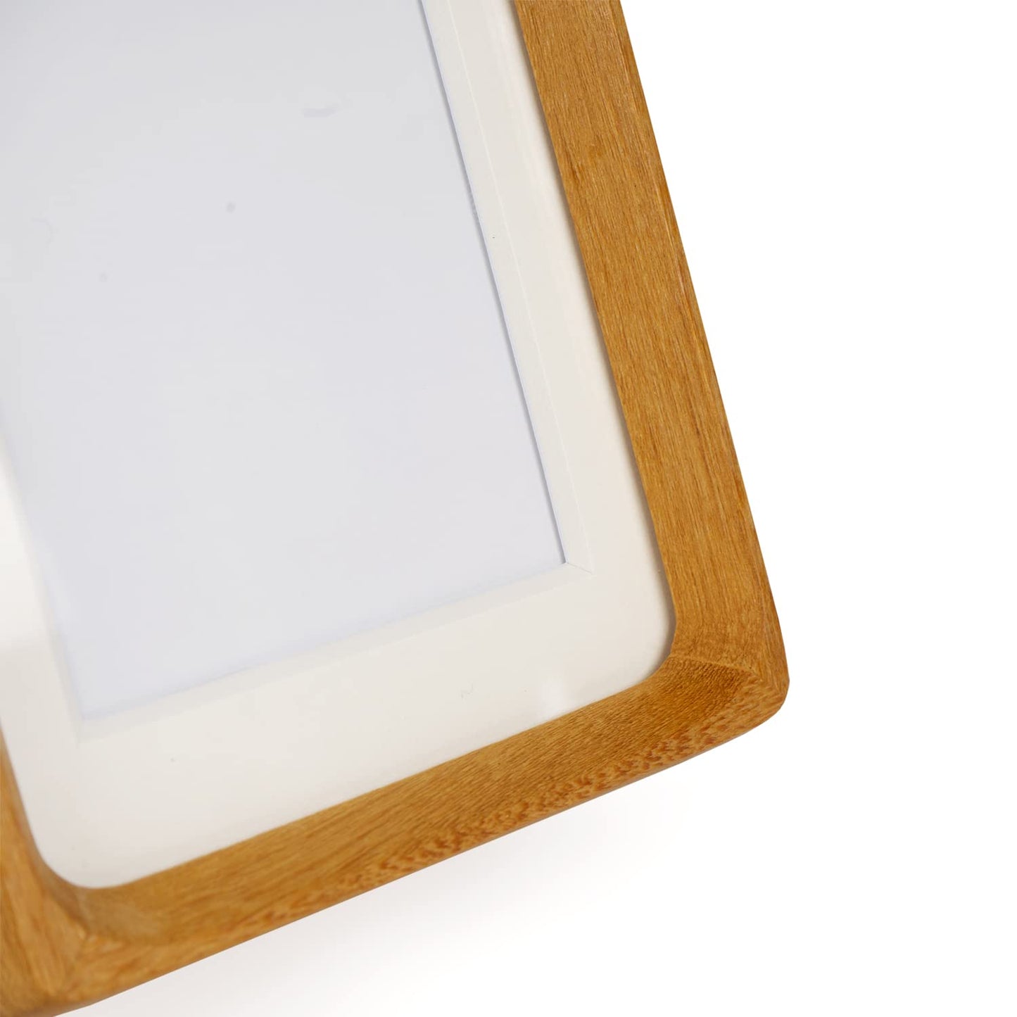 Hans Picture Frame,Made of Solid Wood Photo Frame for Wall Mounting or Tabletop Diaplay(Teak,6"x8" matted to 5"x7")