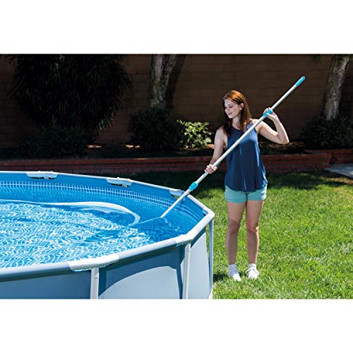 Intex 28003E Deluxe Above Ground Pool Maintenance Kit for Minimum 800 GPH Flow Rates with Vacuum, 110" Pole, Wall Brush and 24' Hose (Color May Vary)