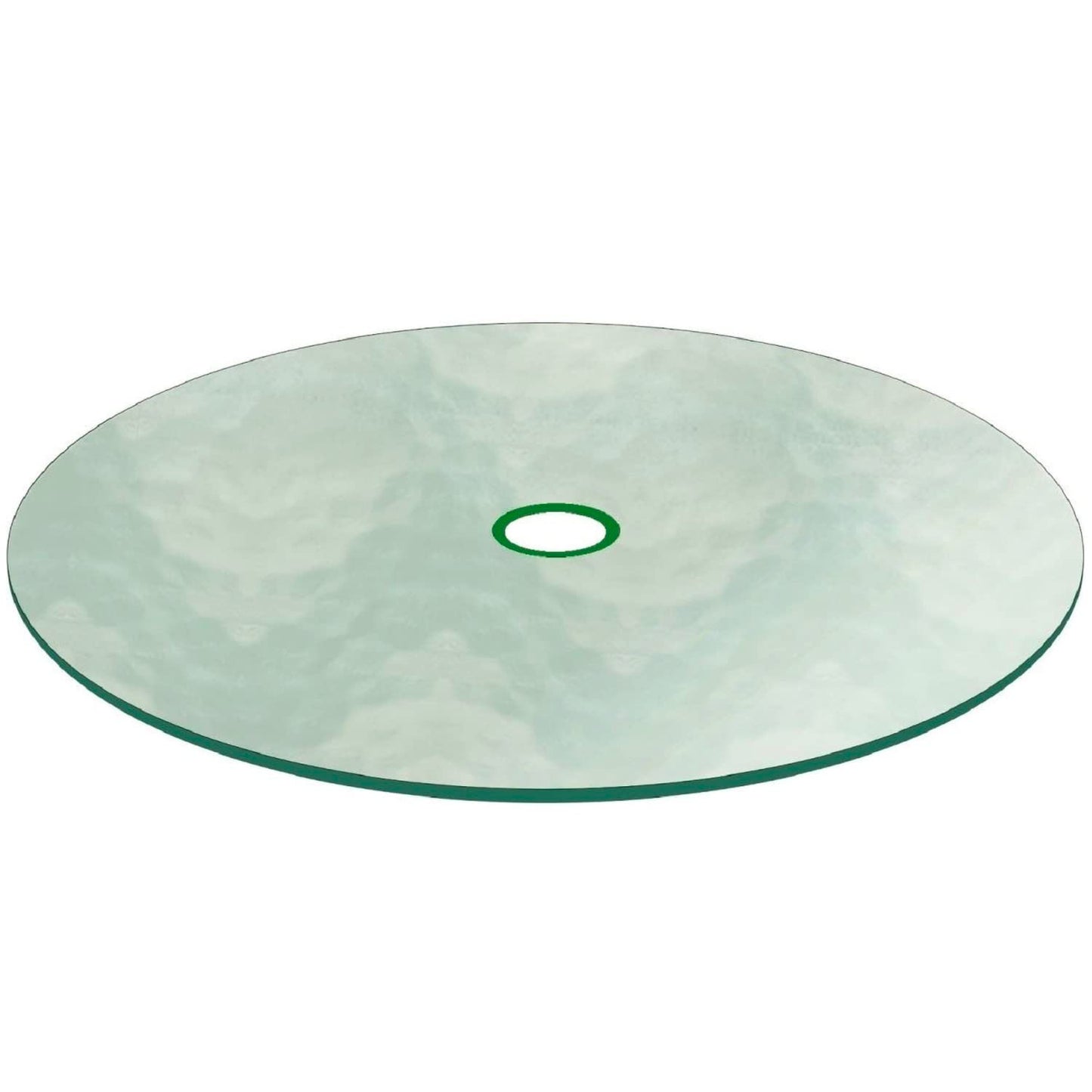 Fab Glass and Mirror Round Patio Glass Table Top, 42 Inch, Clear