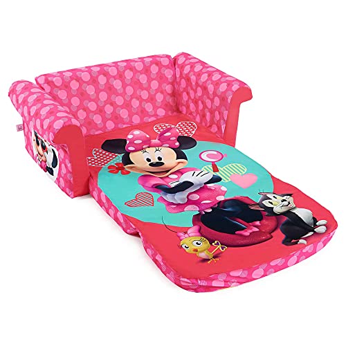 marshmallow Furniture, Children's 2 in 1 Flip Open Foam Sofa, Minnie Mouse, by Spin Master