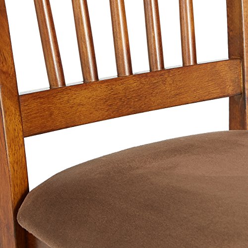 Signature Design by Ashley Berringer 18" Rustic Dining Chair with Cushions, 2 Count, Brown