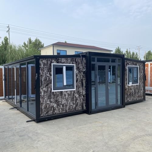 JAHA prefab Tiny Home to Live in - 20 * 20 - Expandable House, for Small Family, Mobile House Cabin, Guest House, Portable and Container House, Amazon Tiny House (Jaha-Premium)