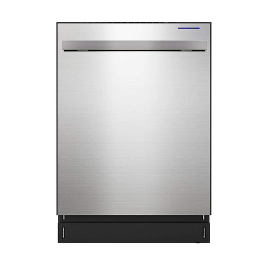 SHARP Slide-In Dishwasher, Stainless Steel Finish, 24" Wide, Soil Sensors, Premium White LED Interior Lighting, Smooth Glide Rails, Heated Dry Option, Responsive Wash Cycles, Power Wash Zone