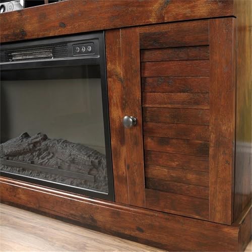 Pemberly Row 52" Electric Fireplace Heater TV Stand Console in Curado Cherry