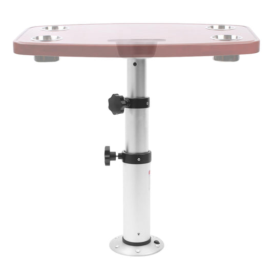 PROYONGOO Aluminum Alloy Pedestal Table Legs, 16.9-29.1 Inch Adjustable Height Pedestal Table Base, Adjustable Table Pedestal Stand for RV Yacht Sailboat Motorhome Marine Boat Caravan