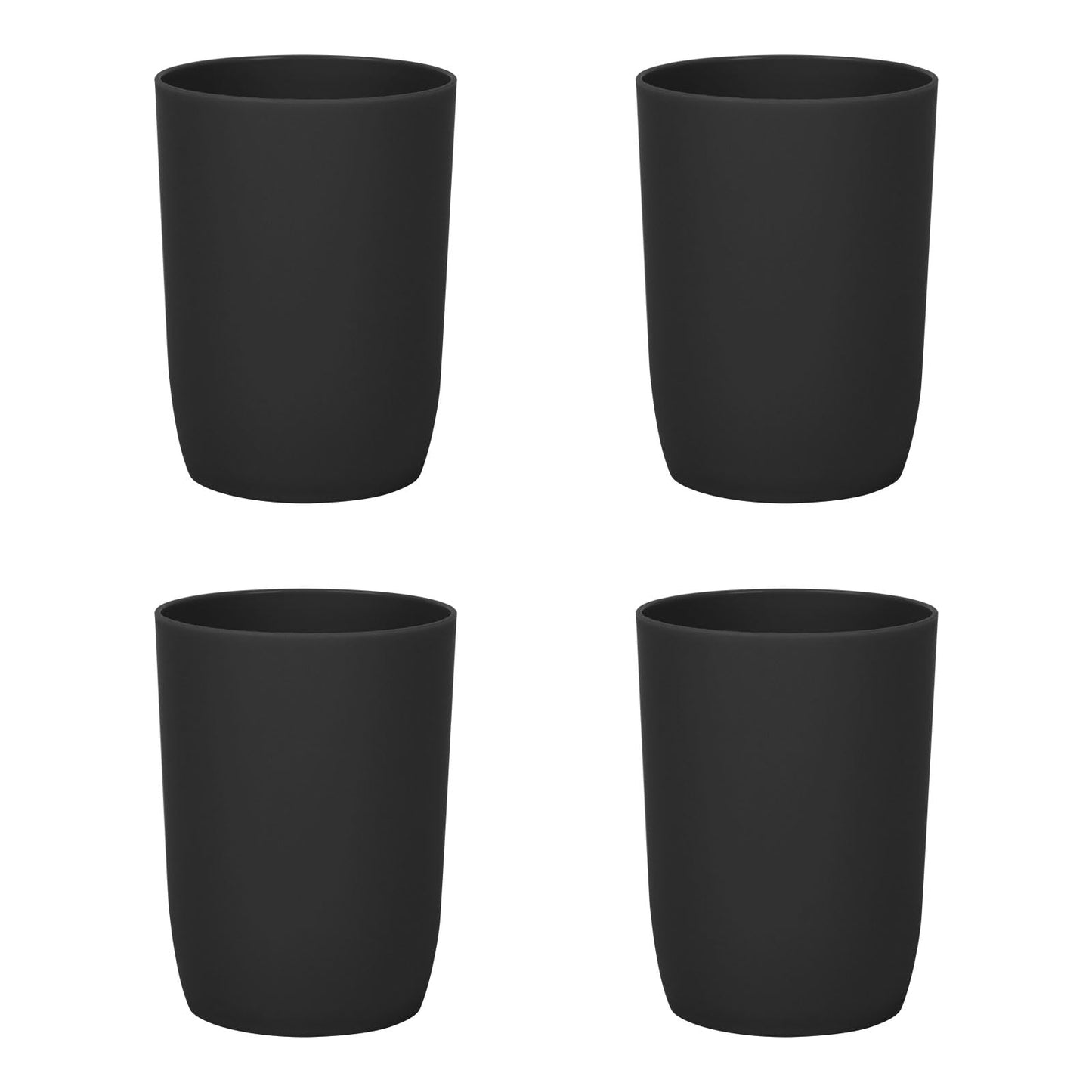 Topsky 4pcs Bathroom Tumbler Toothbrush Cup Plastic Tumblers Water Tumbler Reusable Drinkware Drink Cup Mouthwash Cup Bathroom Brushing Cup