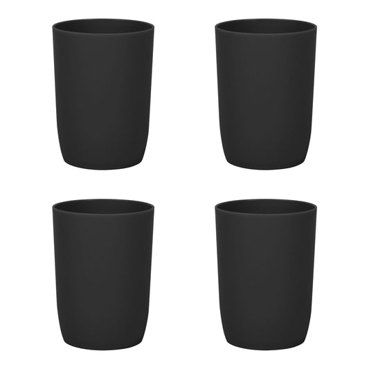 Topsky 4pcs Bathroom Tumbler Toothbrush Cup Plastic Tumblers Water Tumbler Reusable Drinkware Drink Cup Mouthwash Cup Bathroom Brushing Cup