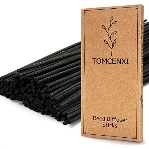 100PCS Reed Diffuser Sticks,Natural Rattan Wood Sticks,Diffuser Refills,Essential Oil Aroma Diffuser Replacements Sticks for Home,Office