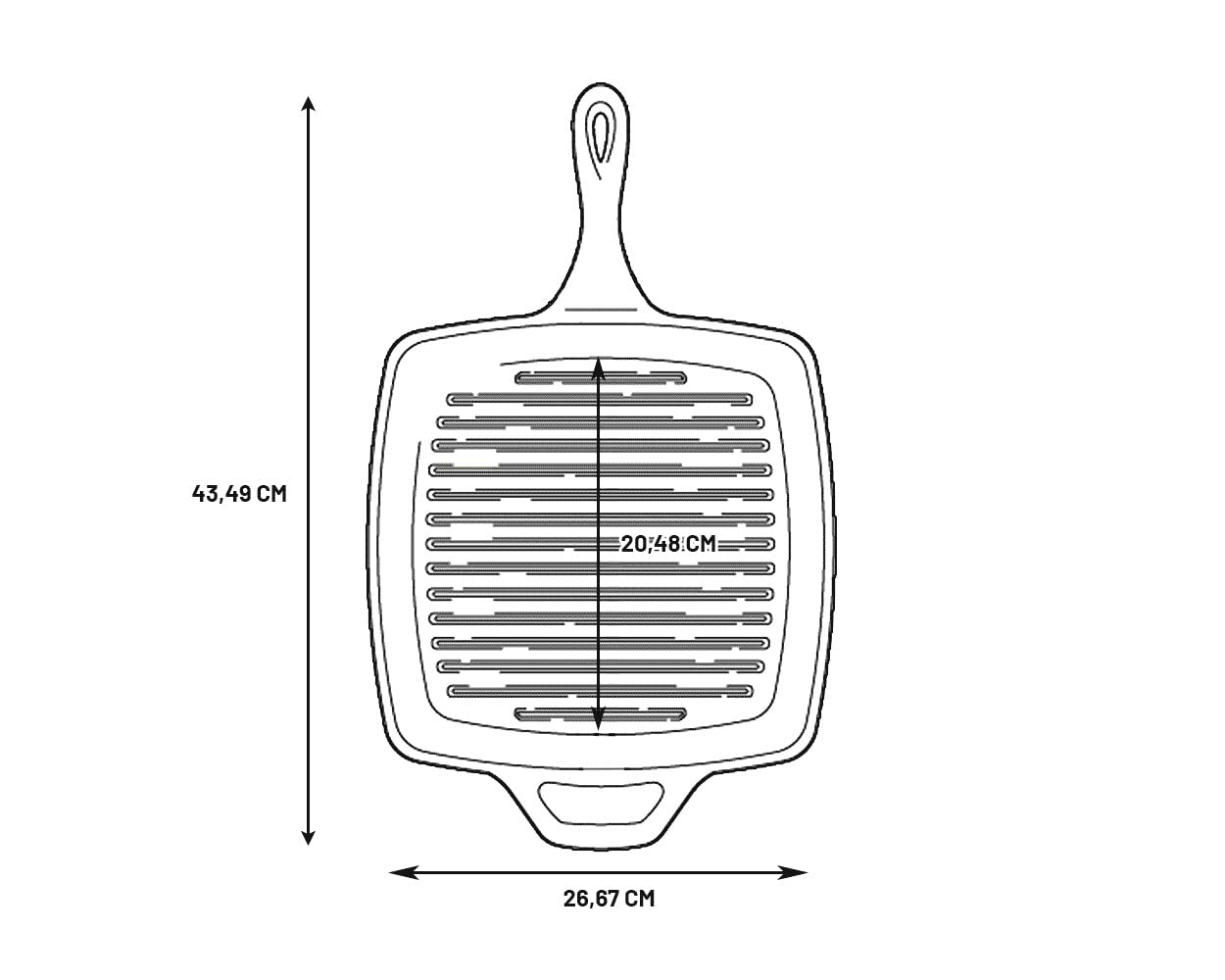 Lodge L8SGP3 Cast Iron Square Grill Pan, Pre-Seasoned, 10.5-inch