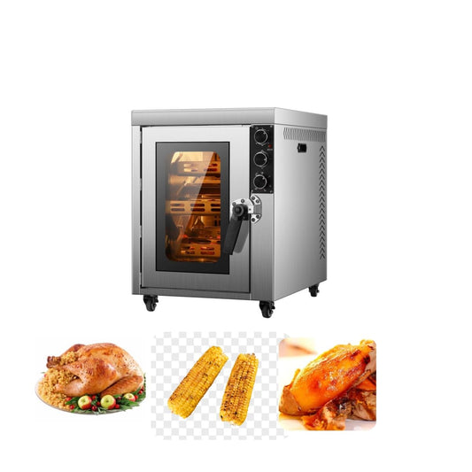 Commercial Multi-Oven,Vertical Electric Rotisserie Chicken Roaster Oven Grill Machine,Rotatable Oven High Productivity Bread Oven,75Qt XL Capacity,Roasting15-20 Chickens per batch,220V