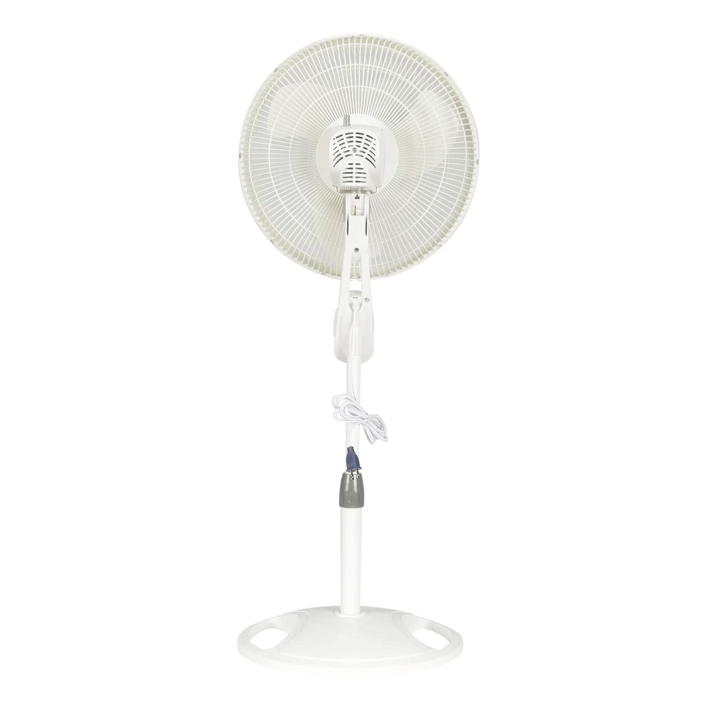 Lasko Oscillating Adjustable Pedestal Stand Fan with Timer and Remote for Indoor, Bedroom, Living Room, Home Office & College Dorm Use, 16 Inch, White, 1646