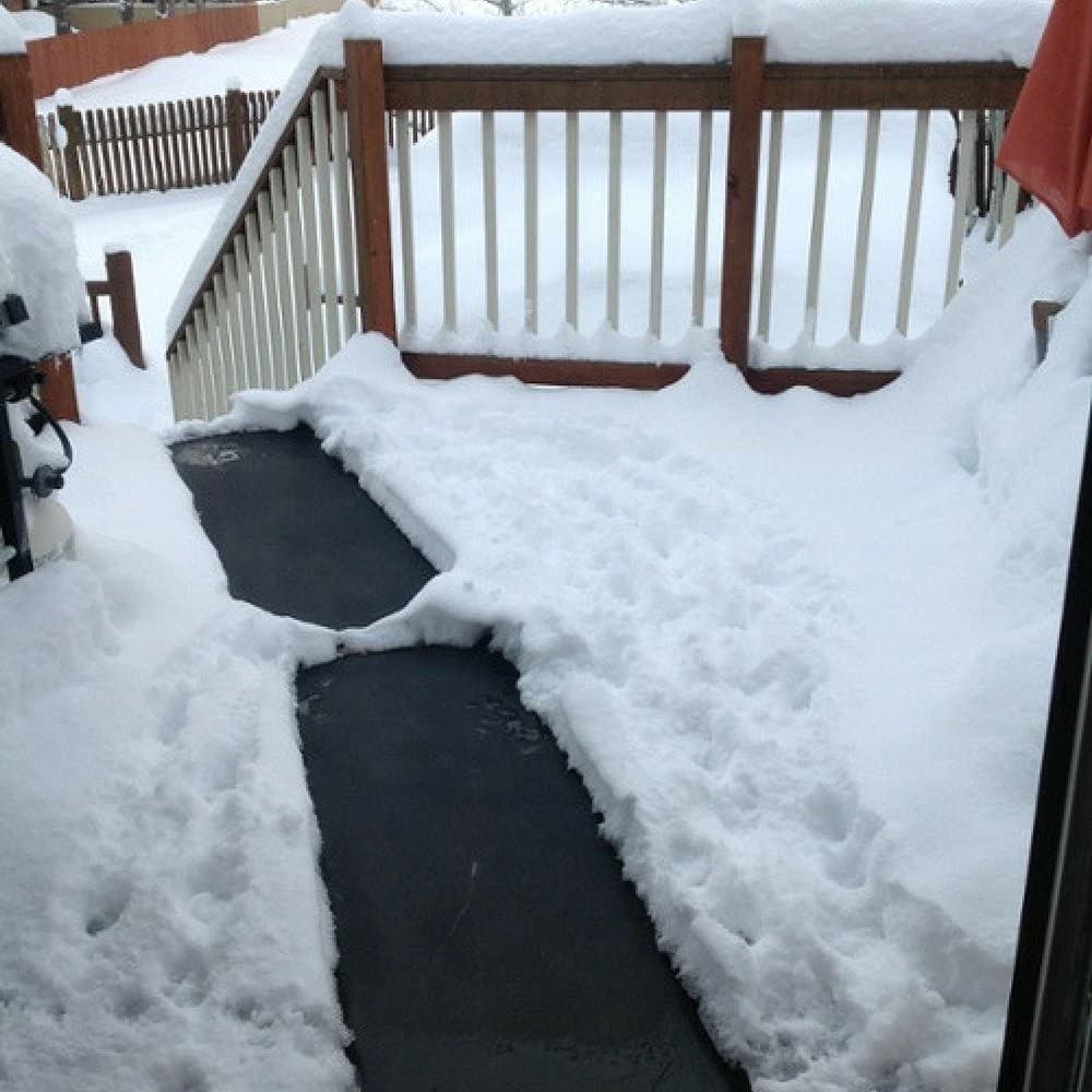 HeatTrak Heated Snow Melting Mats - Heated Outdoor Mats for Walkways - Electric Snow Melting Mats for Decks and Sidewalks - Trusted No-Slip Snow and Ice Melt Heated Sidewalk Mat (30” x 30")