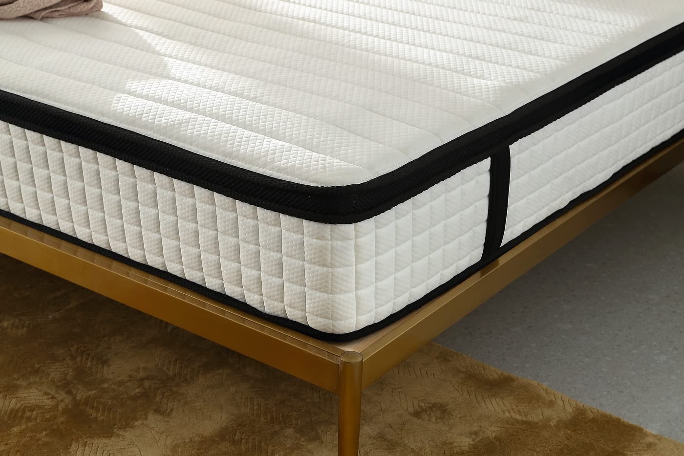 12 Inch, Full XL Mattress, Gel Memory Foam and Pocket Spring Hybrid Mattress, Medium Firm Mattress - Supportive & Pressure Relief