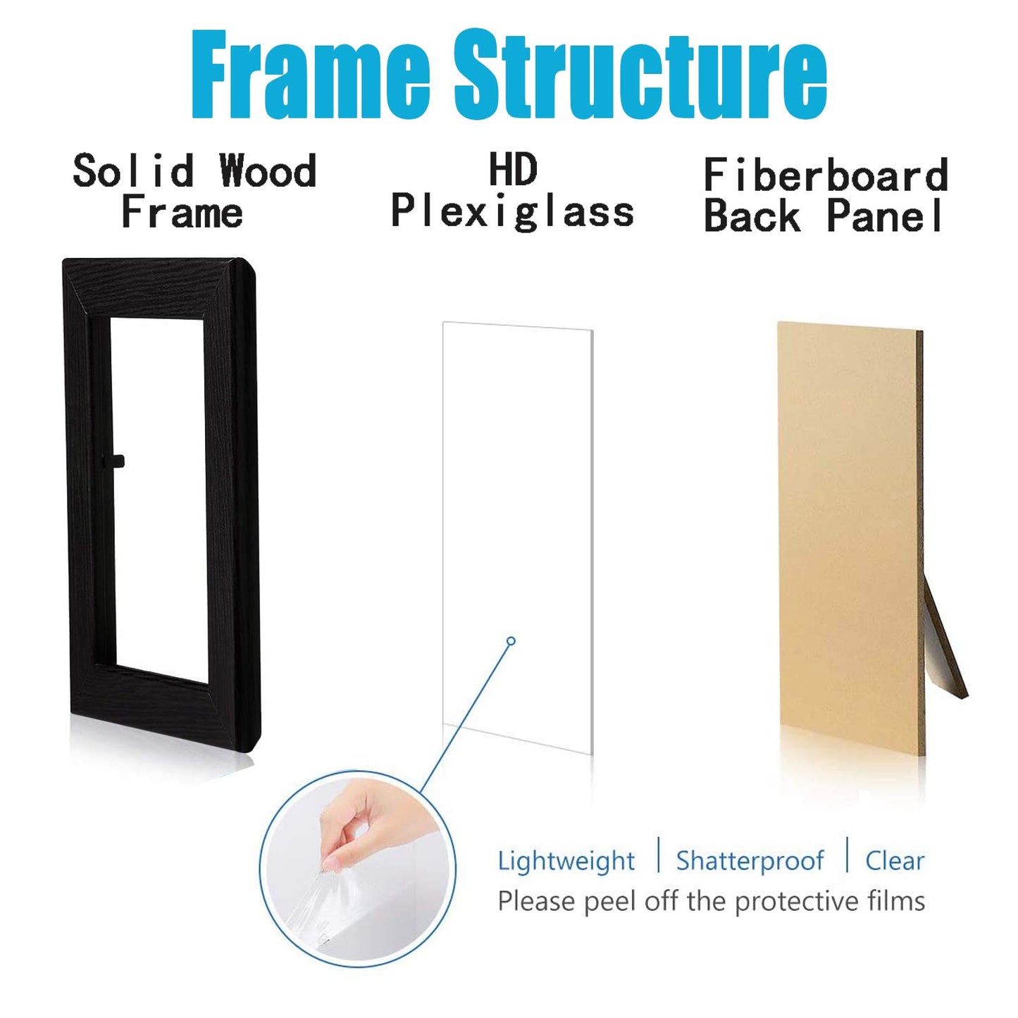 PAZLOG 2 Pack 3.5X5 Black Picture Frames Made of Solid Wood and High Definition for Wall Decor or Table Stand Top Black Picture Frame Display 3.5 by 5 Frame Vertically or Horizontally as 5x3.5