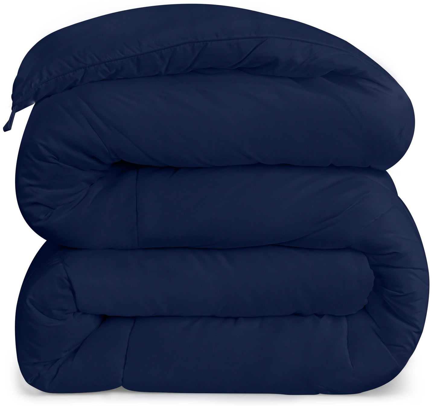 Utopia Bedding Comforters King Size, All Season Duvet Insert, Down Alternative Box Stitched Bed Comforter with Corner Tabs, Machine Washable (Navy)