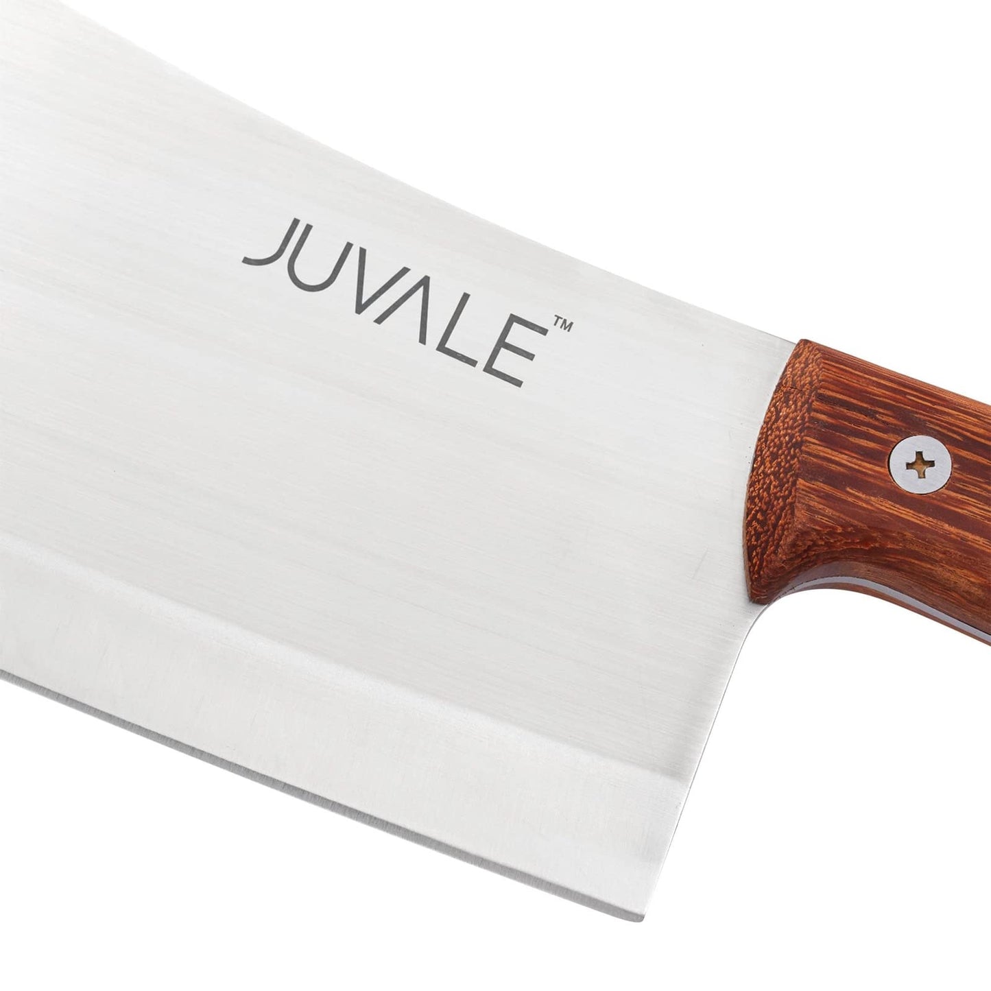 Juvale Meat Cleaver Bone Chopper for Chef, Meat Cutting - Heavy Duty Butcher Knife with Wooden Handle for Kitchen (8 Inch)