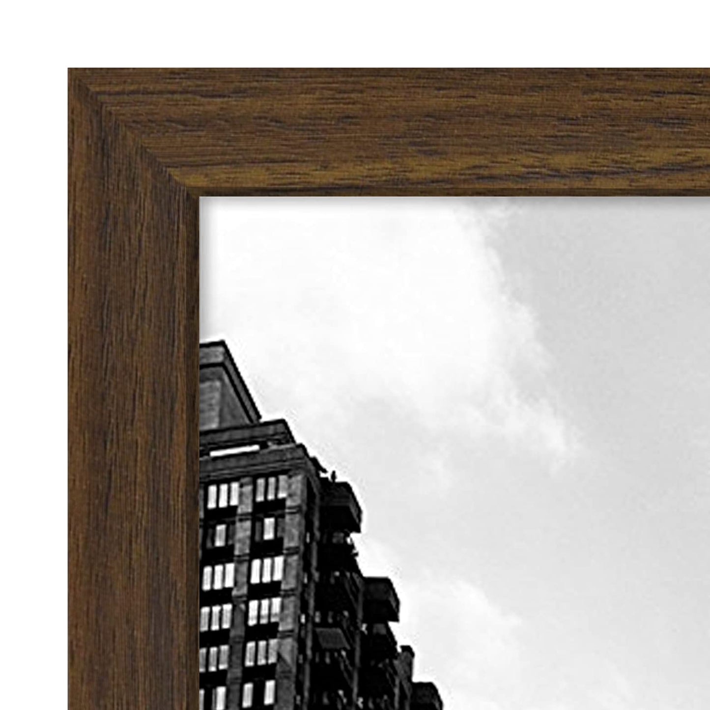 Americanflat 11x17 Picture Frame with Shatter-Resistant Glass - Gallery Style Frame with Engineered Wood - Signature Collection - Photo Frame for Wall Display - Walnut