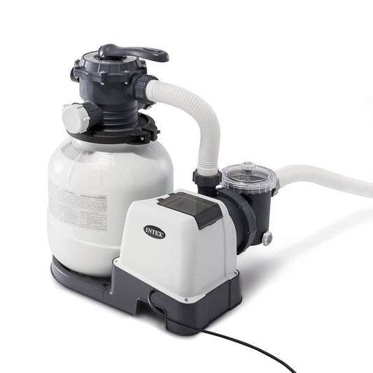 Intex SX2100 Krystal Clear Sand Filter Pump for Above Ground Pools: 2100 GPH Pump Flow Rate – Improved Circulation and Filtration – Easy Installation – Improved Water Clarity – Easy-to-Clean