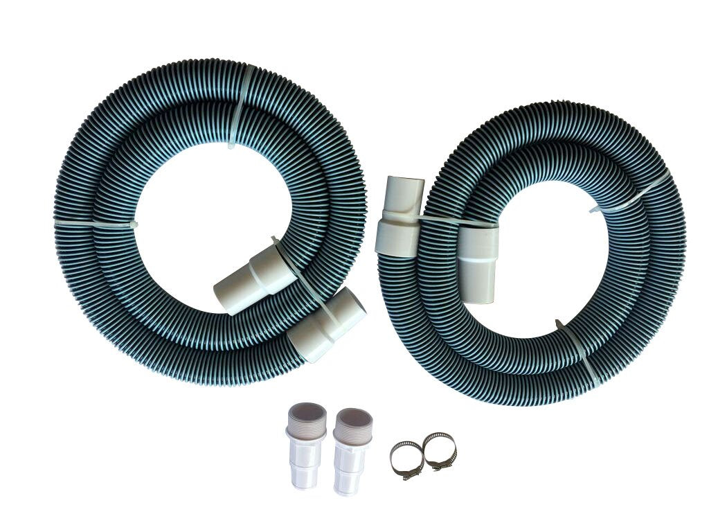 FibroPool Professional 1 1/2" Swimming Pool Filter Hose Replacement Kit (6 Feet, 2 Pack)