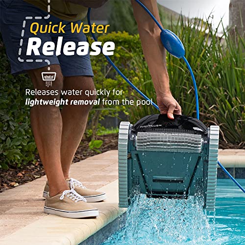 Dolphin Nautilus CC Automatic Robotic Pool Vacuum Cleaner, Wall Climbing Scrubber Brush, Top Load Filter Access, Ideal for Above/In-Ground Pools up to 33 FT in Length