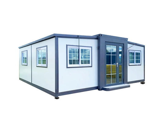 19x20ft Portable Prefabricated Tiny Home, Mobile Expandable Plastic Prefab House,Prefab Folding Container House Expandable Container Home, Mobile House (20X40)