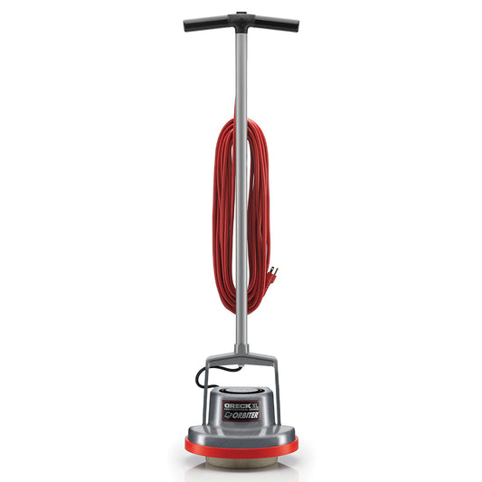 Oreck Commercial Orbiter Hard Floor Cleaner Machine, Multi-Purpose Floor Cleaning, Random Orbital Drive, Wide Cleaning Path, 50-Foot Long Cord, ORB550MC, Gray/Red