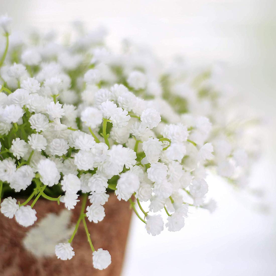 Veryhome 30PCS 30 Bunches Fake Babys Breath Flowers Artificial White Flowers Gypsophila DIY Floral Bouquets Arrangement Wedding Home Decor