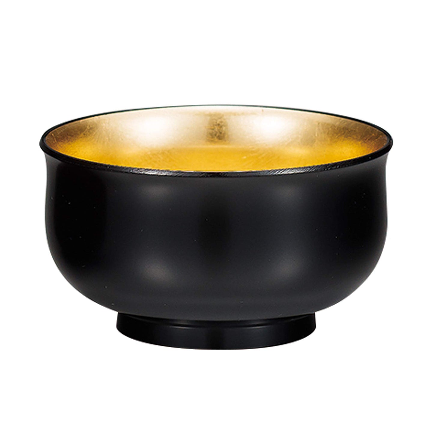 IPPINKA Japanese Traditional Lacquered Cup for Tea and Sake, Black x Gold, Made in Kyoto, Japan