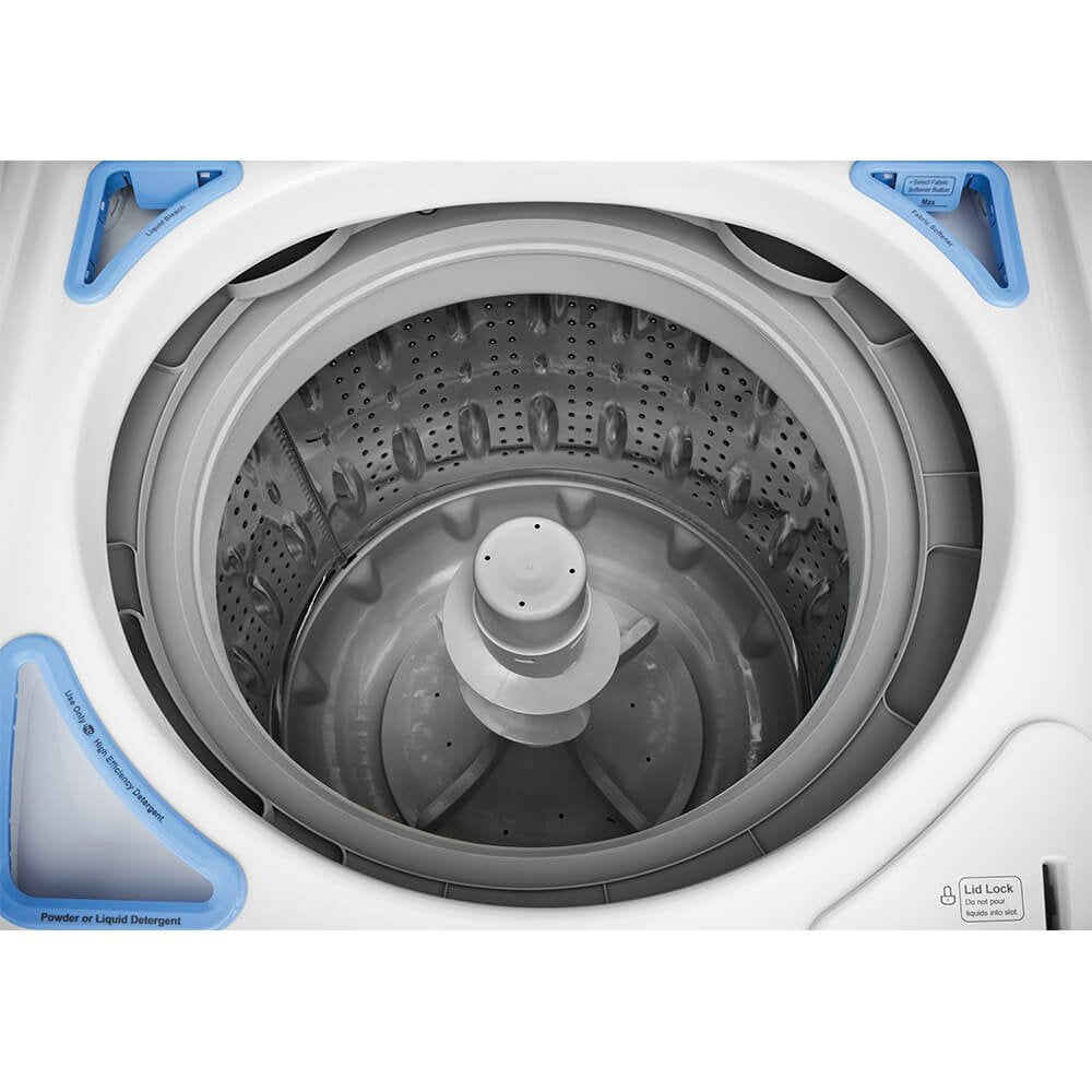 Frigidaire FFTW4120SW 4.1 cu. ft. High Efficiency Top Load Washer, 12 wash cycles, Quick Wash, Delicate, Hand Wash, Active Wear, Heavy Duty, Stainless Steel Drum, in White