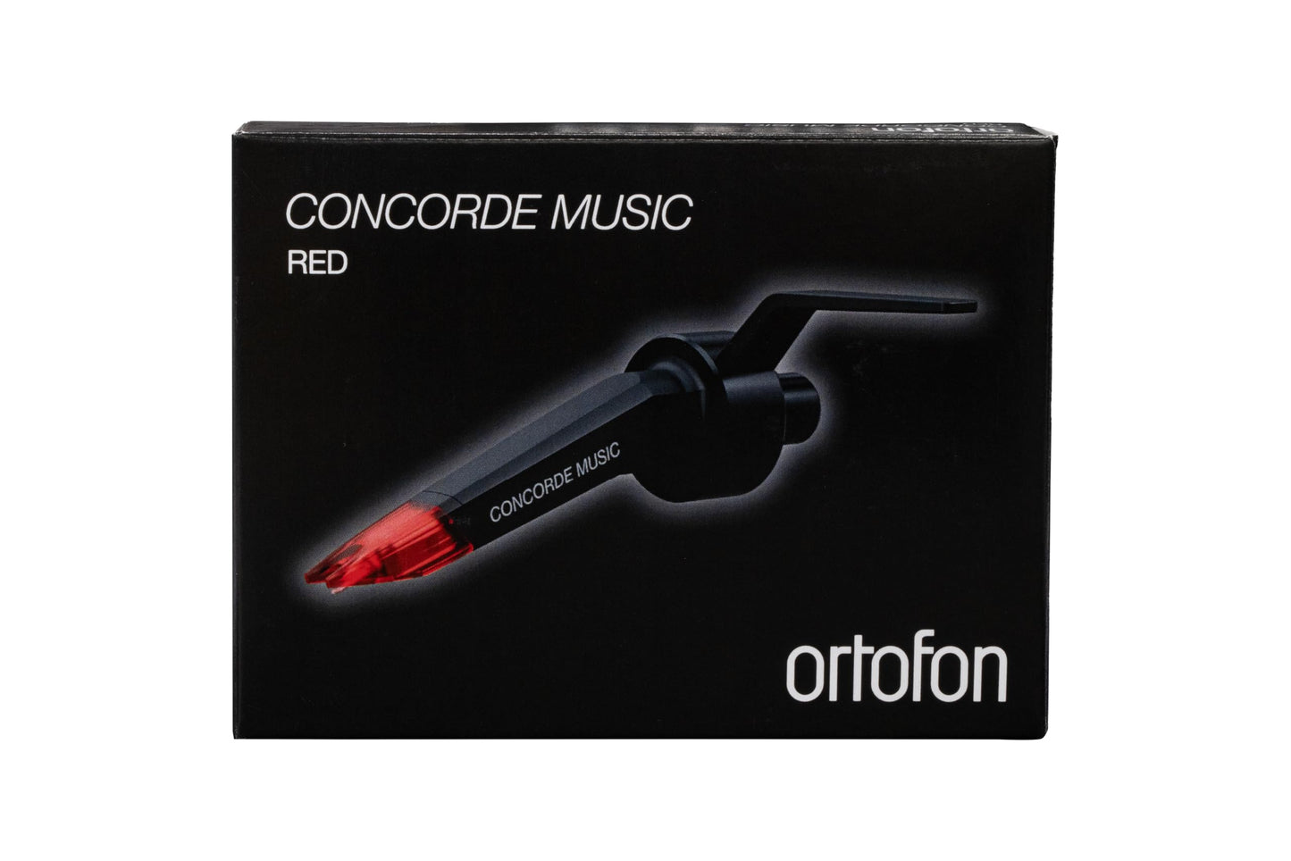 Ortofon Concorde Music Red Phono Cartridge | Tool-Free Installation on S-shaped Tone Arms | Red/Black