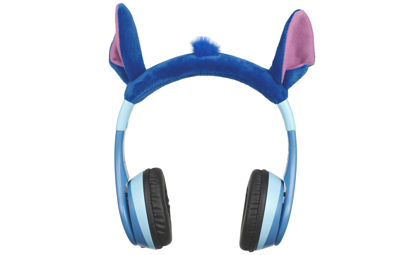 eKids Disney Stitch Bluetooth Headphones, Wireless Headphones with Microphone Includes Aux Cord, Volume Reduced Kids Foldable Headphones for School, Home, or Travel