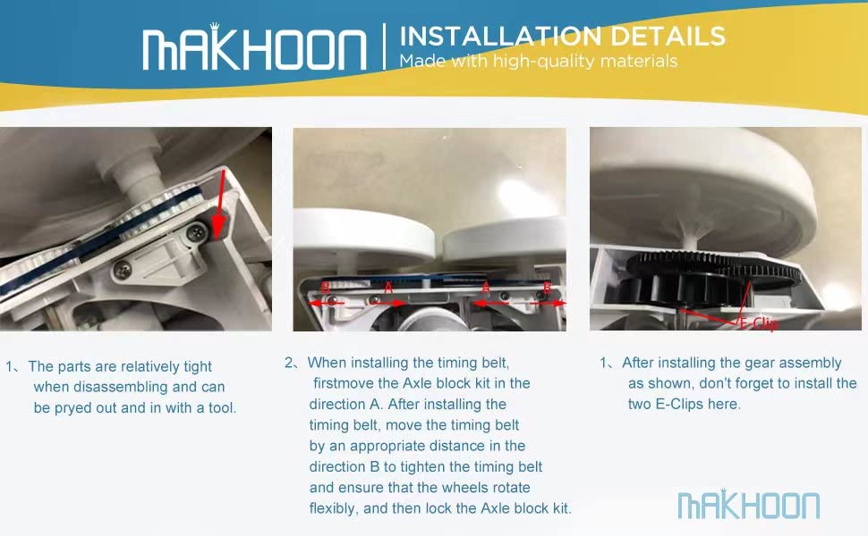 MAKHOON Rebuild Repair Kit Replacement for Zodiac Polaris Automatic Pool Cleaner 360 380 (Not Compatible with Polaris 280)