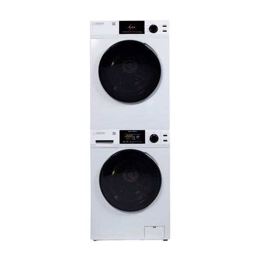 Equator Digital Touch Apartment 110V Set 1.9cf Washer + Vented Digital 4cf Dryer
