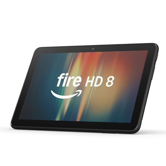 New Amazon Fire HD 8 tablet, 8” HD Display, 3GB memory, 32GB, designed for portable entertainment, Black, (2024 release)