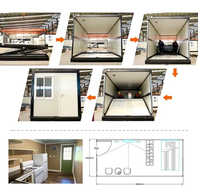 Fast Build 20ft Modular Folding Container House