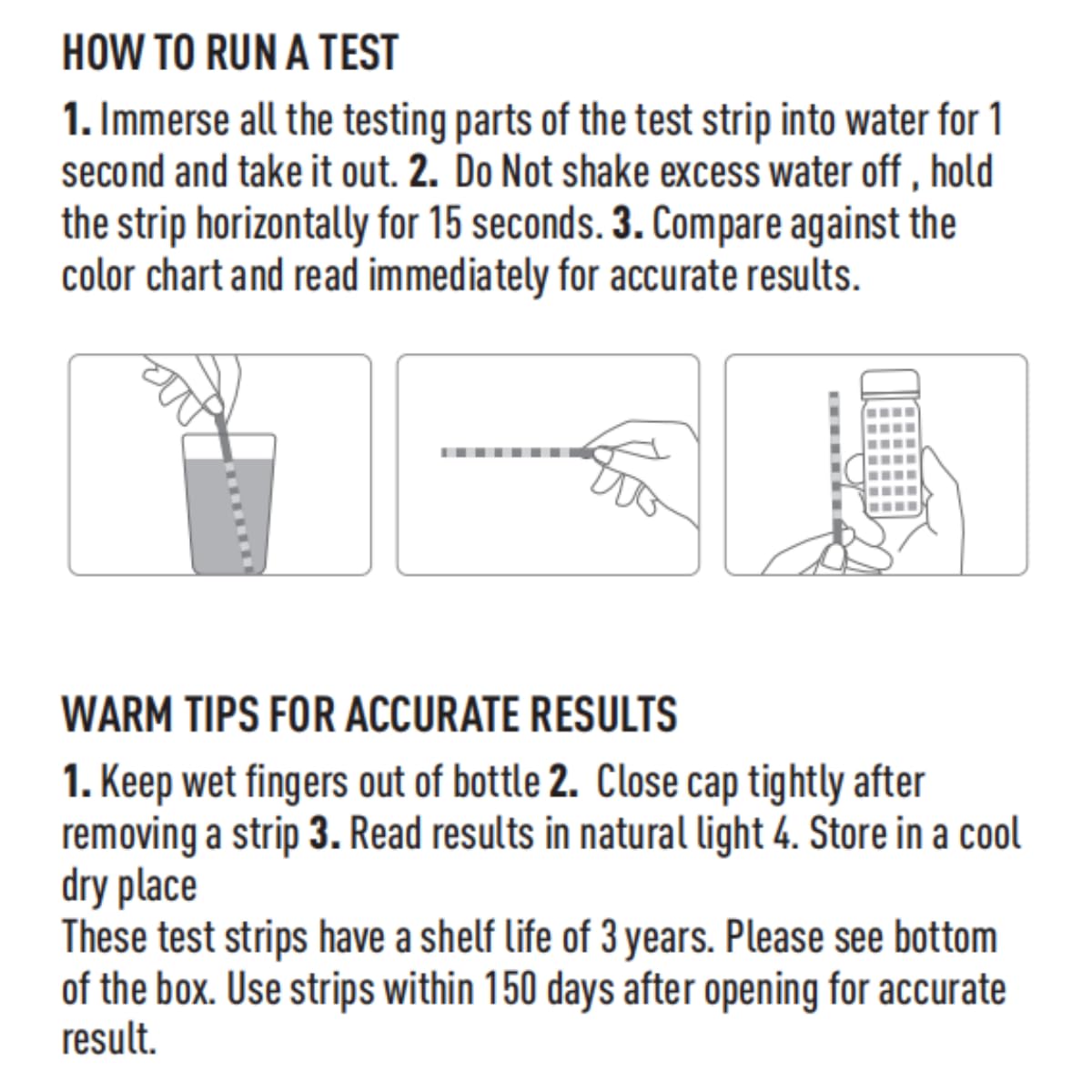 EASYTEST 7-Way Pool Test Strips, 150 Strips Water Chemical Testing for Hot tub and Spa, Accurate Test Bromine, Total Alkalinity, pH, Free Chlorine, Total Hardness, Cyanuric Acid, and Total Chlorine