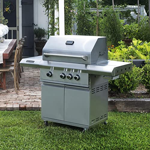 Victory 3-Burner Propane Gas Grill With Infrared Side Burner - BBQ-VCT3BSB-LP