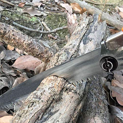 REXBETI Folding Saw, Heavy Duty 11 Inch Extra Long Blade Hand Saw for Wood Camping, Dry Wood Pruning Saw With Hard Teeth, Quality SK-5 Steel