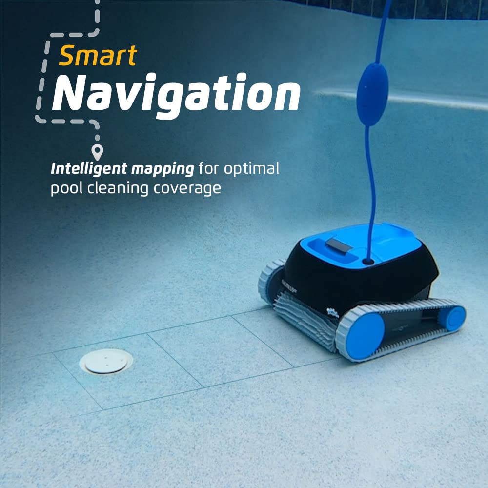 Dolphin Nautilus CC Automatic Robotic Pool Vacuum Cleaner, Wall Climbing Scrubber Brush, Top Load Filter Access, Ideal for Above/In-Ground Pools up to 33 FT in Length