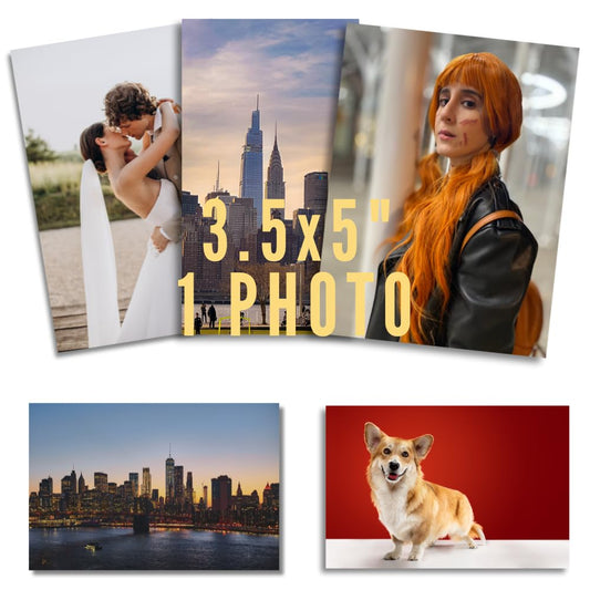 Photo Prints - Premium Quality, Custom Sizes (1 Pack, Matte, 3.5x5 inches)