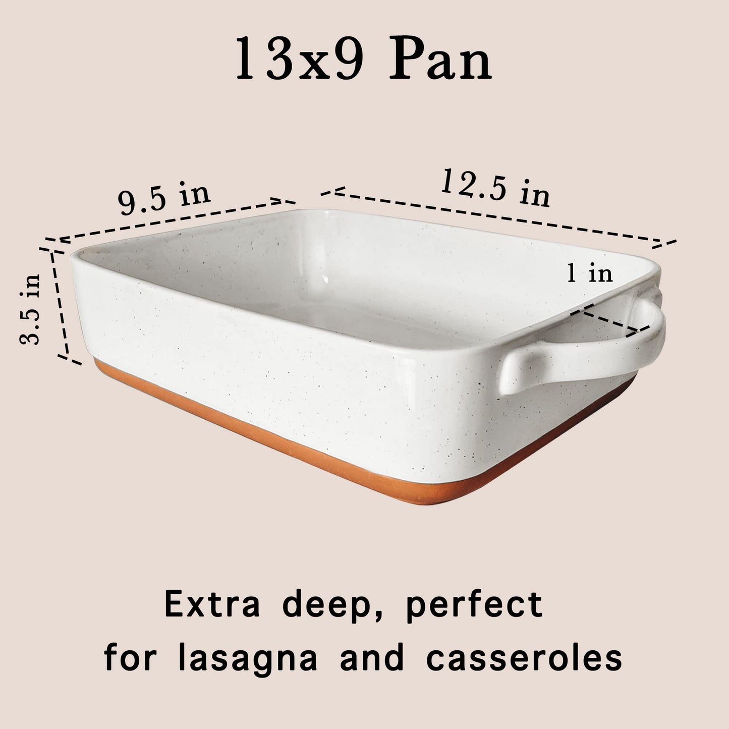 Mora 9x13in Porcelain Baking Dish - Oven to Table, Freezer Safe
