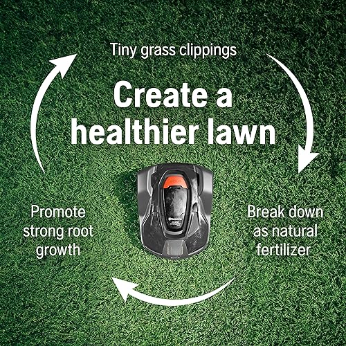 Husqvarna Automower 115H 4G Robotic Lawn Mower with Patented Guidance System, Automatic Lawn Mower with Self Installation and Ultra-Quiet Smart Mowing Technology for Small to Medium Yards (0.4 Acre)