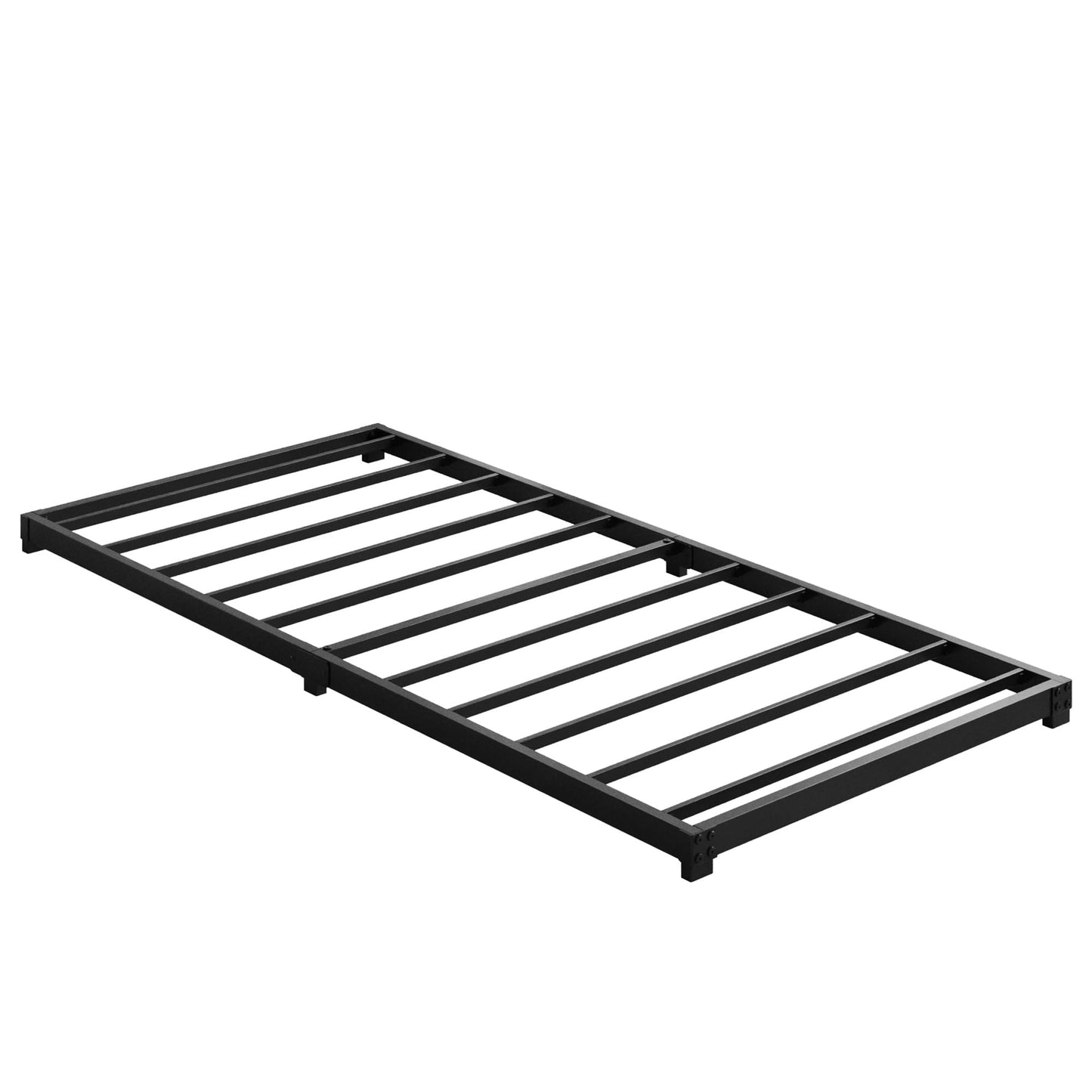 Fly-CTsoar 3 Inch Low Twin Bed Frames Heavy Duty Metal Platform, No Box Spring Needed, Easy Assembly Mattress Foundation, No Noise, Black