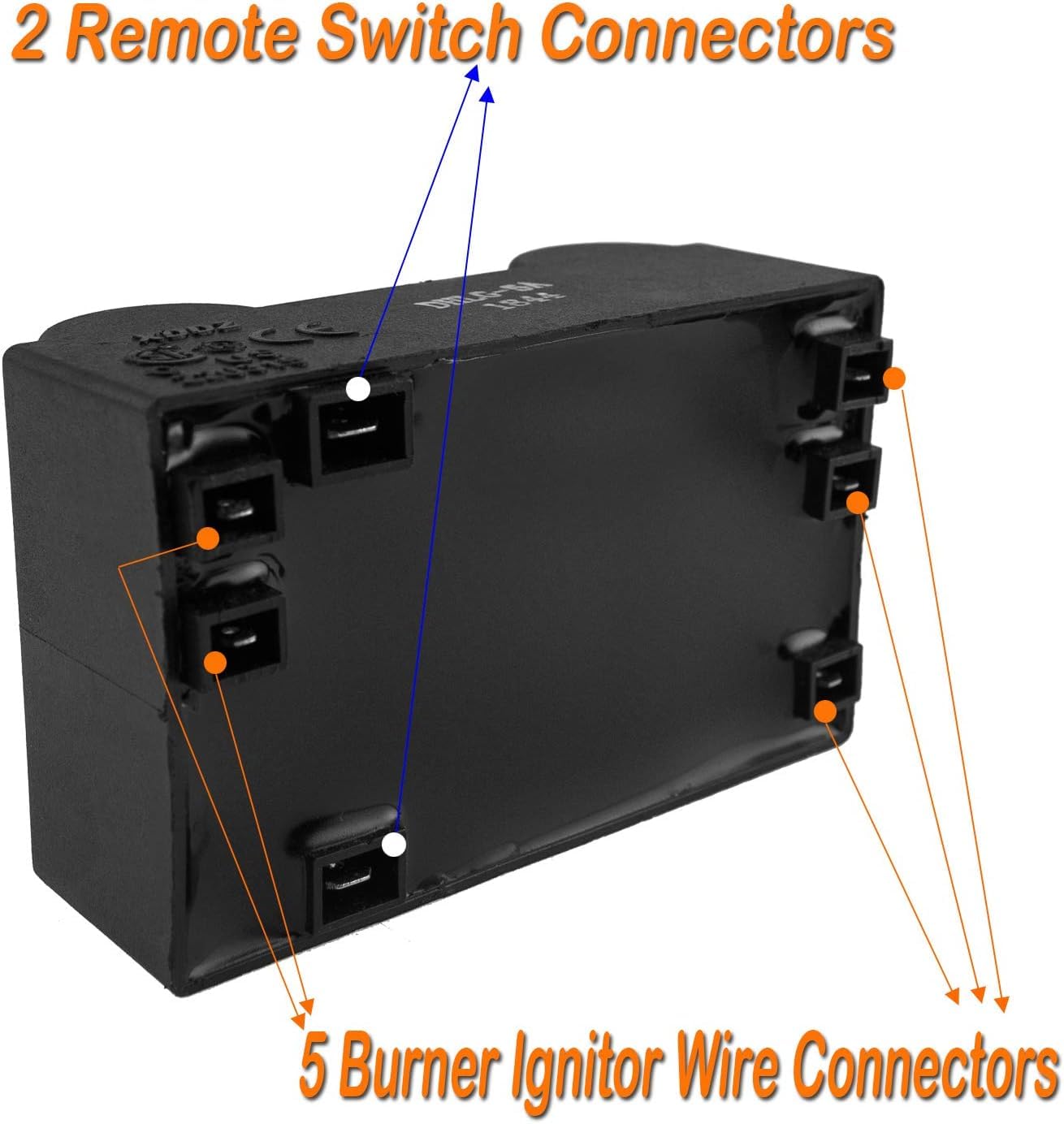 BBQ Future Universal 5 Spark Generator Push Button Switch Electric Igniter Fit Grills with Up to 4 Main Burners Plus A Side Burner -Char-Broil Surefire Ignition Systems and Other