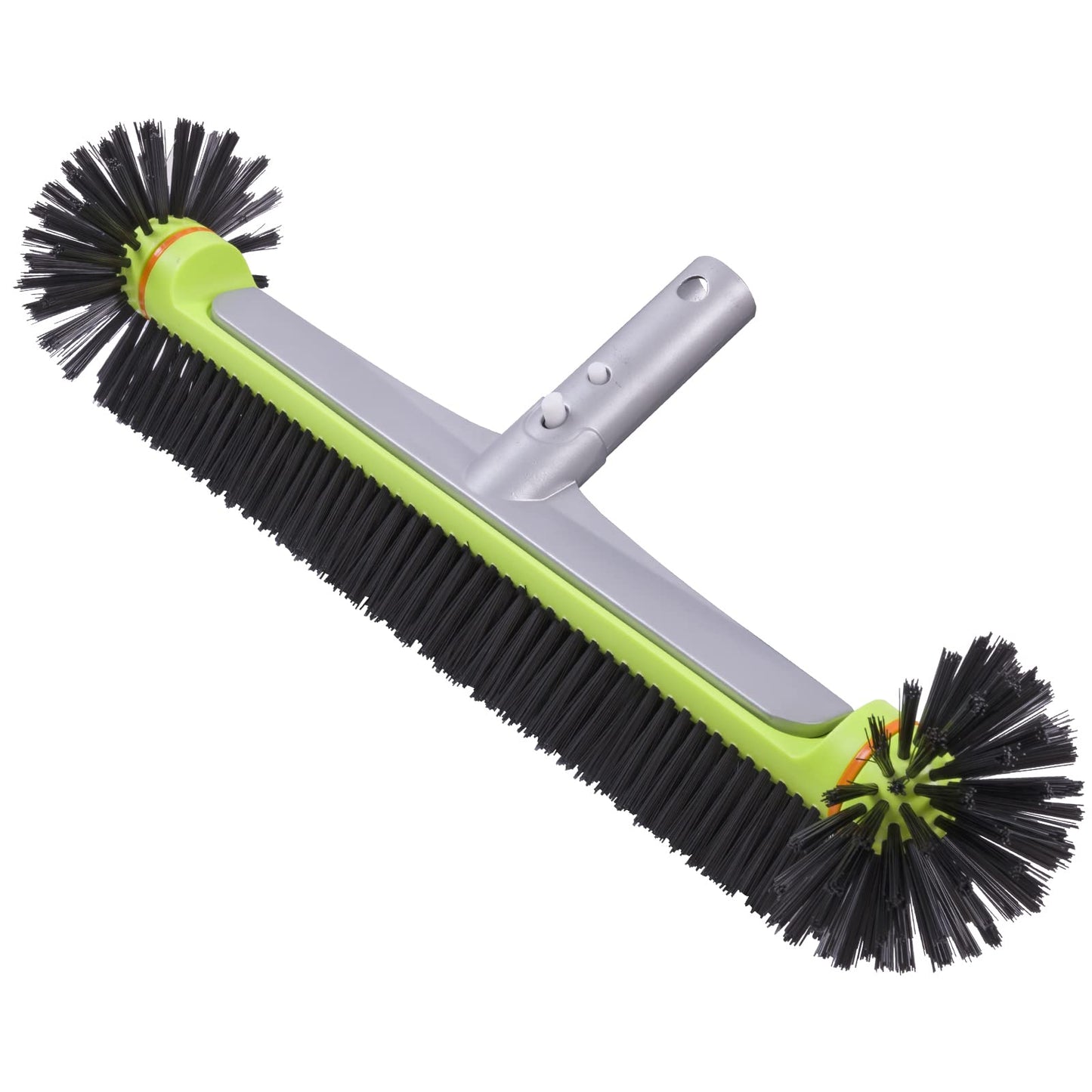 Sepetrel Pool Brush Head for Cleaning Pool Walls,Heavy Duty Inground/above Ground Swimming Pool Round Scrub Brushes with Premium Strong Bristle & Reinforced Aluminium Back