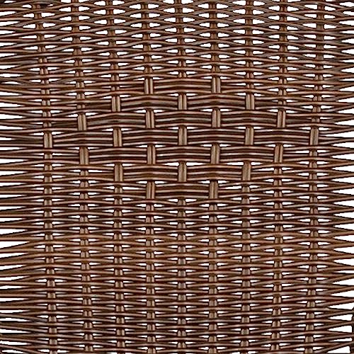 Flash Furniture Lila Modern Rattan Indoor/Outdoor Stackable Dining Chairs, Stacking Rattan Bistro Chairs for Patio or Restaurant, Set of 4, Brown