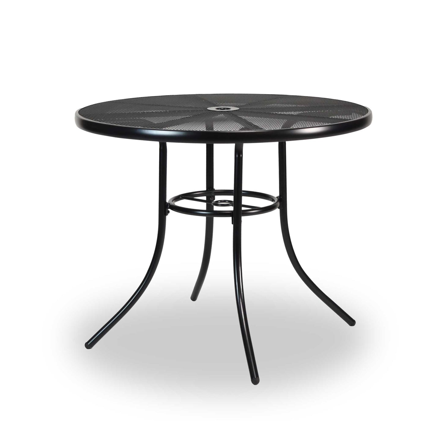 Wabash Valley 36” Round Patio Table - Seats 2-4 People | Stylish Steel Mesh Pattern | Extremely Durable | Lifetime Outdoor Use | Withstands All Weather Conditions | Highland Collection