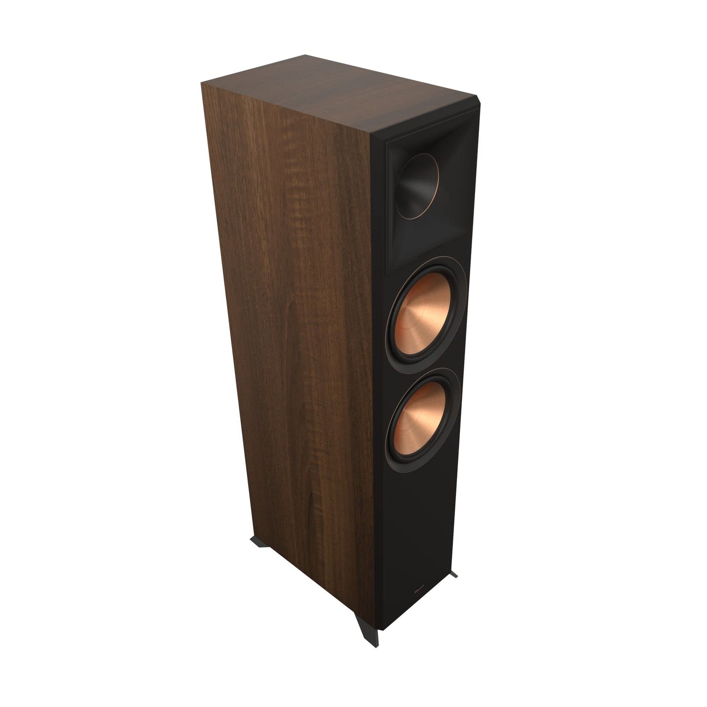 Klipsch Reference Premiere RP-8000F II 2.0 Dual Floorstanding Speaker Pair with Larger 90° x 90° Hybrid Tractrix Horn, 8” Cerametallic Woofers for Premium Home Theater Sound in Walnut