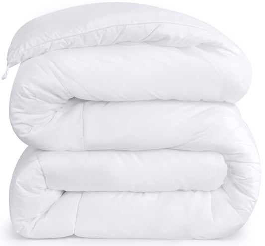 Utopia Bedding Comforter - All Season Comforters Queen Size - Plush Siliconized Fiberfill - White Bed Comforter - Box Stitched