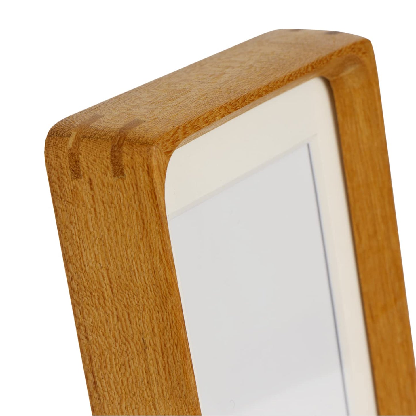 Hans Picture Frame,Made of Solid Wood Photo Frame for Wall Mounting or Tabletop Diaplay(Teak,6"x8" matted to 5"x7")